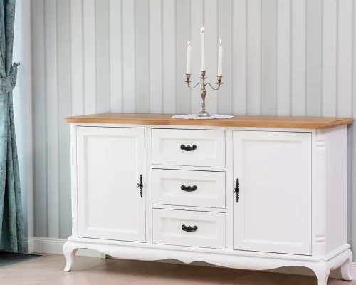 Comodă elegantă din lemn masiv – colecția Chic, mobilier inspirat Bridgerton